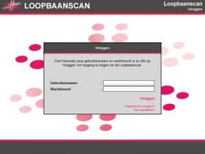 Login scherm